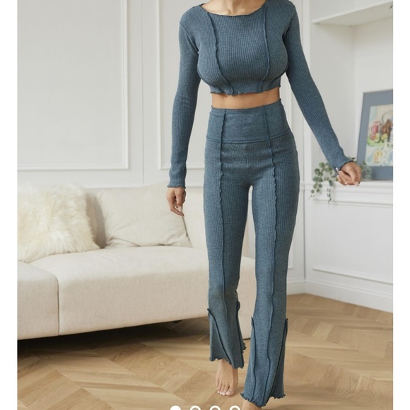 Urban Outfitters Pants - NWOT Urban Outfitters- Out From Under Bella Thermal High-Waisted Flare Pant
